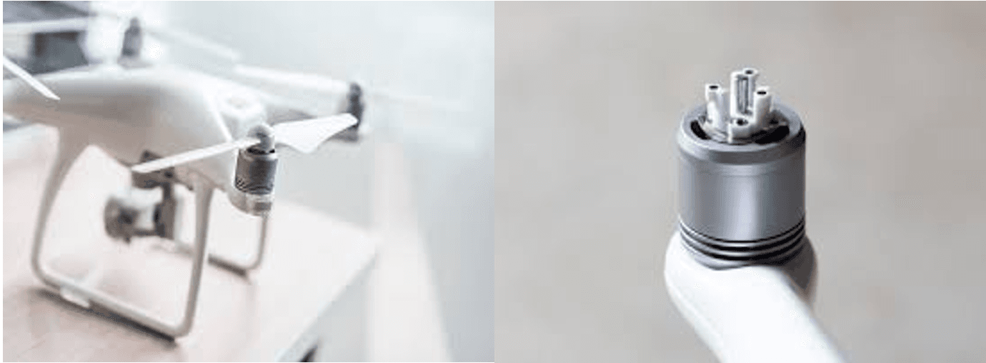 Drone Motor and Propeller Setup